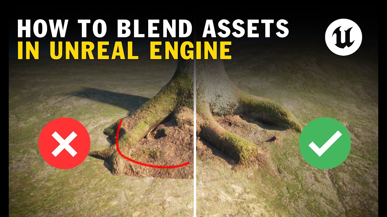 Unreal Engine 5: How to Blend Assets with Landscape with Runtime ...