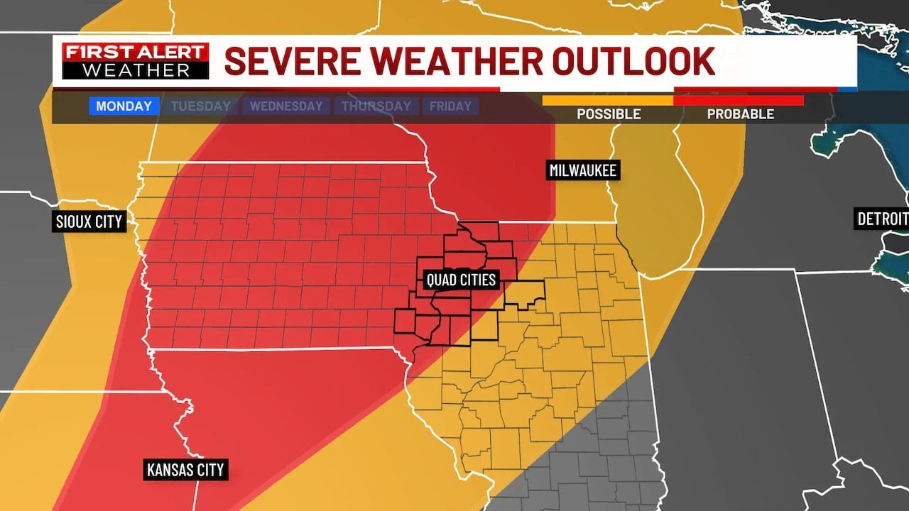 First Alert Forecast: Dry weekend ahead of severe weather threat Monday ...