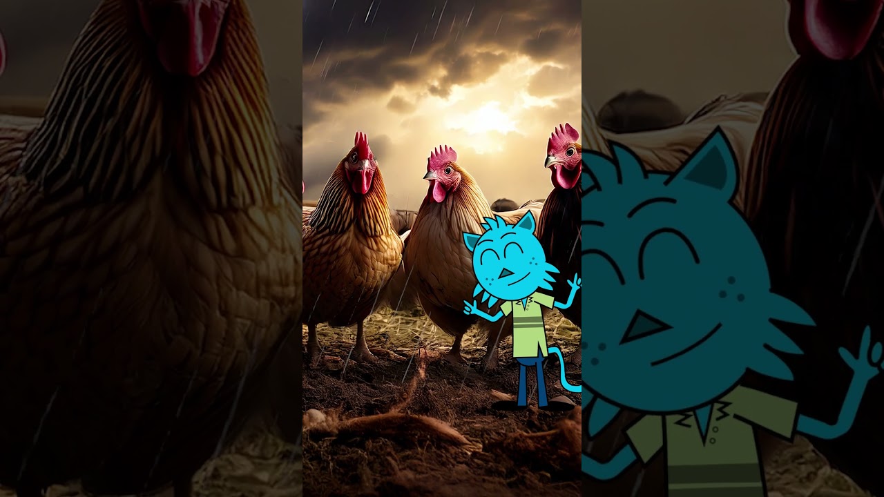 "Die fünf Hühnerchen " Gedicht von Viktor Blüthgen 