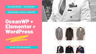 Ecommerce - OceanWP || OceanWP Demo Import + WordPress + Elementor || OceanWP eCommerce Tutorial 🔥