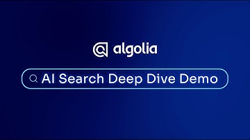 Algolia AI Search Deep Dive Demo