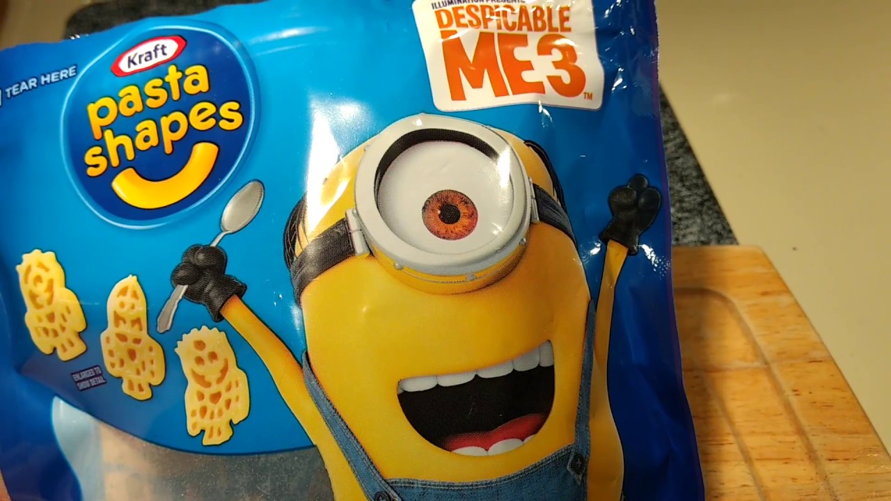Kraft Minions pasta shapes macaroni YouTube