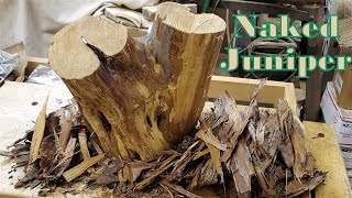 Naked Juniper Bowl! - Wood Turning