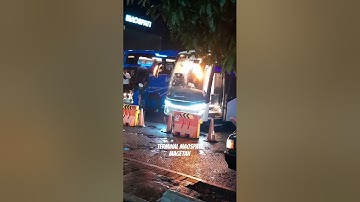 TUNAS MUDA Sleeper masuk terminal maospati magetan