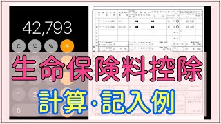 生命保険料控除の計算方法・申告書の記入