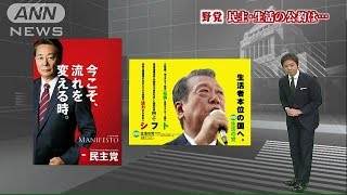 衆院選　各党の選挙公約　民主党・生活の党(14/12/03)