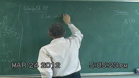 Miles Reid (Sogang University,University of Warwick)/ Intesive Lectures on Riemann-Roch 3-1