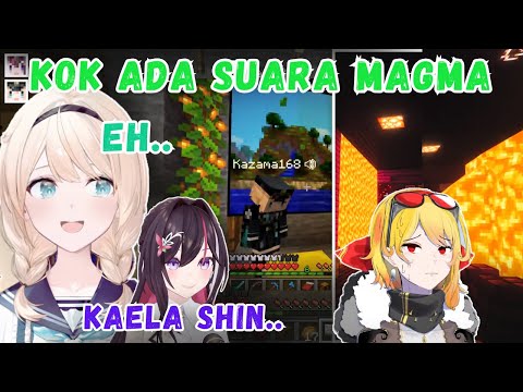 AZKi-IROHA Hampir Temukan Secret Room KAELA GOZARU Pernah  Nambang di Nether Bersama【Hololive|Clip】