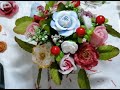 NOU!Flori din sapun handmade-Facem un aranjament vesel cu sapun-Real handmade soap flower bouquet