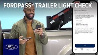 homepage tile video photo for How to Use FordPass® Trailer Light Check | A Ford Towing Video Guide | Ford