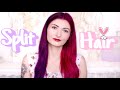 🌸 SPLIT HAIR Violet et Rose - Manic Panic, Purple Haze, Hot Hot pink - Vegan & CF - (retouche 🙃)