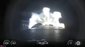 SpaceX Falcon 9 rocket launches, carrying Starlink satellites into orbit