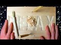 ASMR wood carving