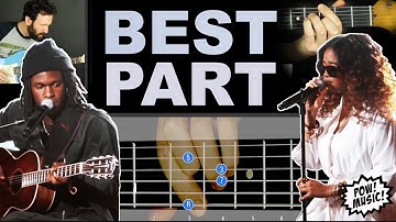 "Best Part" by H.E.R. & Daniel Caeser // MODAL INTERCHANGE // Guitar Lesson, Cover & Theory