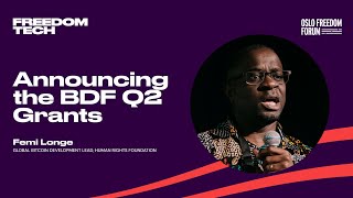 Announcing the BDF Q2 Grants |  Announcement