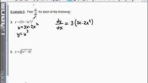 AP Calculus AB - The Chain Rule - Part II - Section 2.4 - Example 3