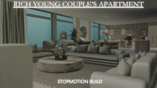 RICH YOUNG COUPLE'S APARTMENT | THE SIMS 4 CC BUILD | CALIPLAYSIMS