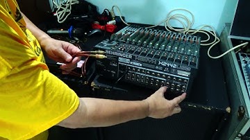 Kết Nối Effect Rời - Vào Mixer Behringer Xenyx X2442USB - Từ Vang JA TF9