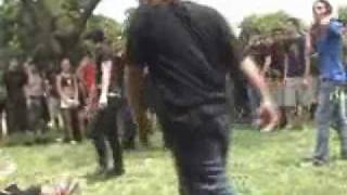 EMO SMASHED!!!  (hardcore kicks emo's face)