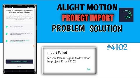 Alight motion project import problem fix | Alight motion link verification failed | #4102 #alight