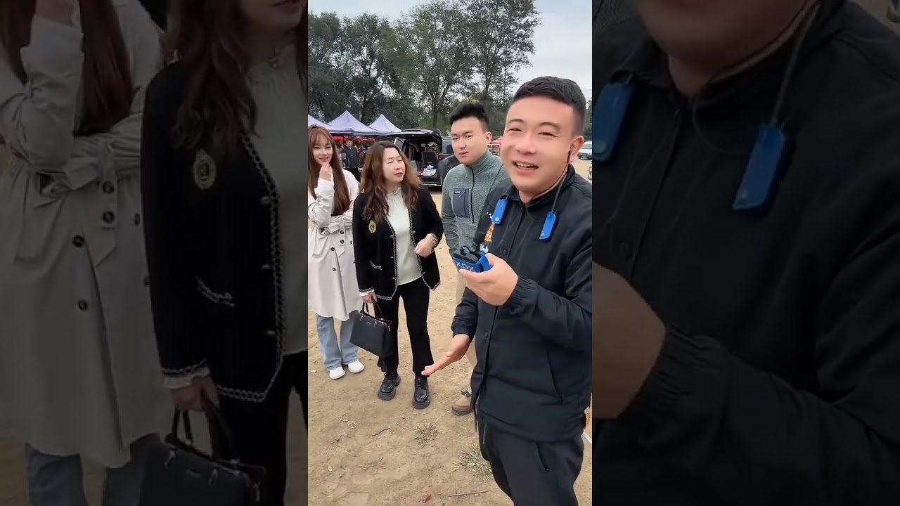 Hilarious Marshal Teases Beauty in Outdoor Romp