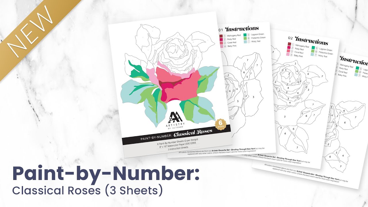 Paint-by-Number: Classical Roses