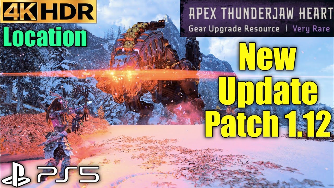 Apex Thunderjaw Heart Location Horizon Forbidden West Update 1.12 Patch ...