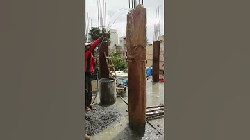 Water curing of column