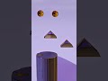 0%Vs100% Softness Satisfying Golden Ball Soft Body physics #shorts #blender #satisfying #softbody