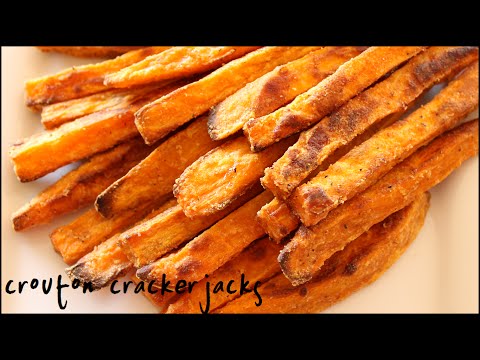 Baked Sweet Potato Fries {Crispy} - Two Peas & Their Pod