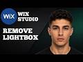 How to Remove Lightbox on Wix Studio ( 2026 Step-by-Step )