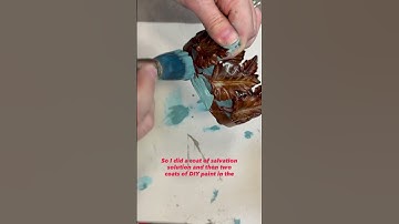 Happy accident of rust colored bleed through made this thrifted upcycle work! #CreateYourOwnCozy