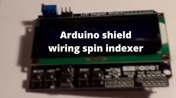Arduino keypad, shield wiring for spin indexer
