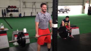 Jay Fortino 205 Clean complex to jerk