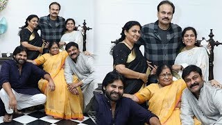 Chiranjeevi shares Precious Moments with his mother, Brothers Pawan Kalyan and Nagababu