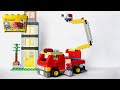 Building a LEGO Fire truck, using Classic 10698 (レゴ：消防車の作り方)
