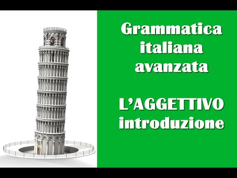 aggettivi introduzione