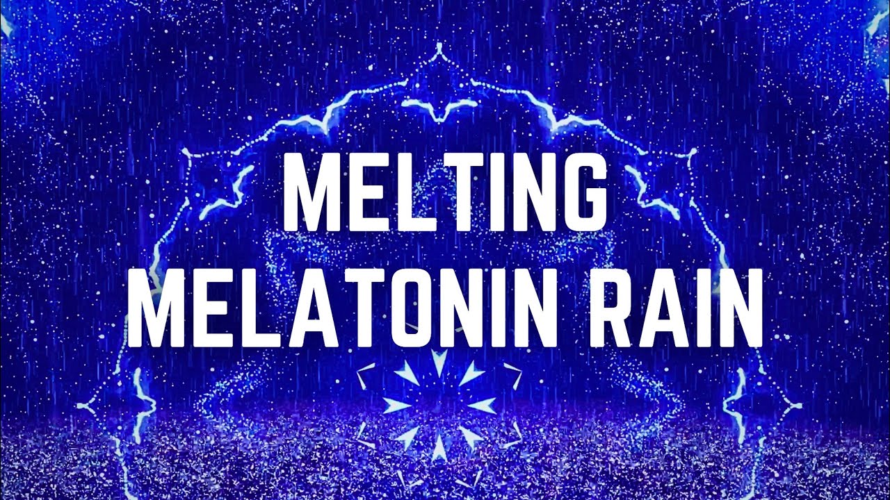 MELTING MELATONIN RAIN | 12 Hours | Black Screen | No Midway Ads | Relax/ Sleep/ Calm Anxiety/ Focus