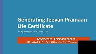 JeevanPramaan Life Certificate Process Online- Secugen Hamster Pro20 from USA screenshot 5