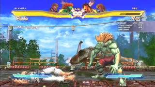 Basic Blanka Combos For SFxT