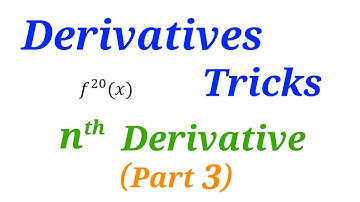 nth Derivative Trick | Part 3 | Derivatives | MHCET Class 12 | Solution in 10 Seconds | Mathematics