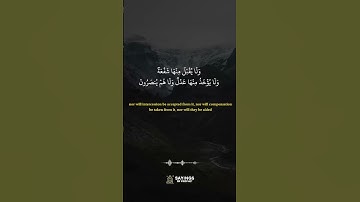 واتقوا يوما لا تجزي نفس عن نفس شيئا || تلاوة هادئة 😴