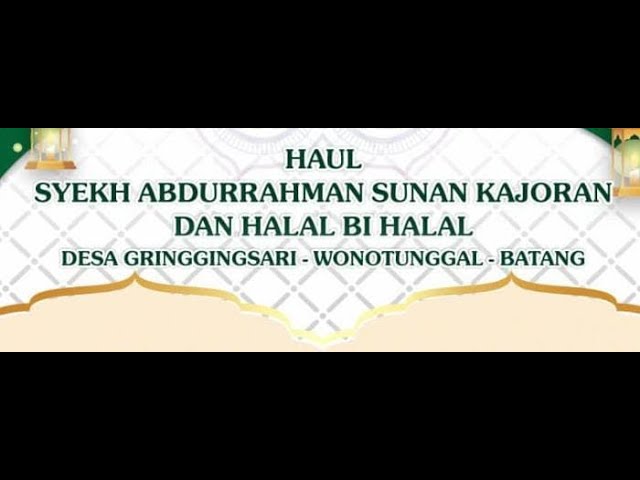 HAUL SYEKH ABDURRAHMAN SUNAN KAJORAN class=