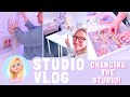 STUDIO VLOG | Let's Change the Studio! Decorating and a New Pin Board! | 069