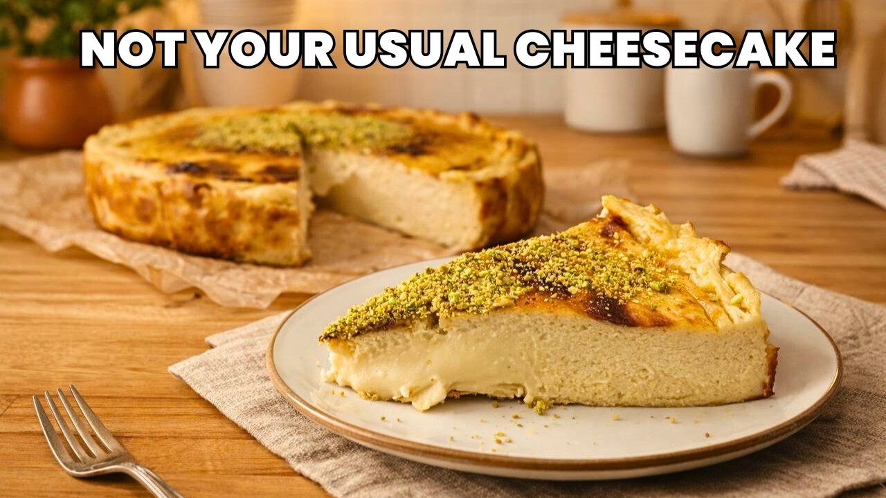 San Sebastian Pistachio Cheesecake Recipe | Easy & Creamy Baked Cheesecake