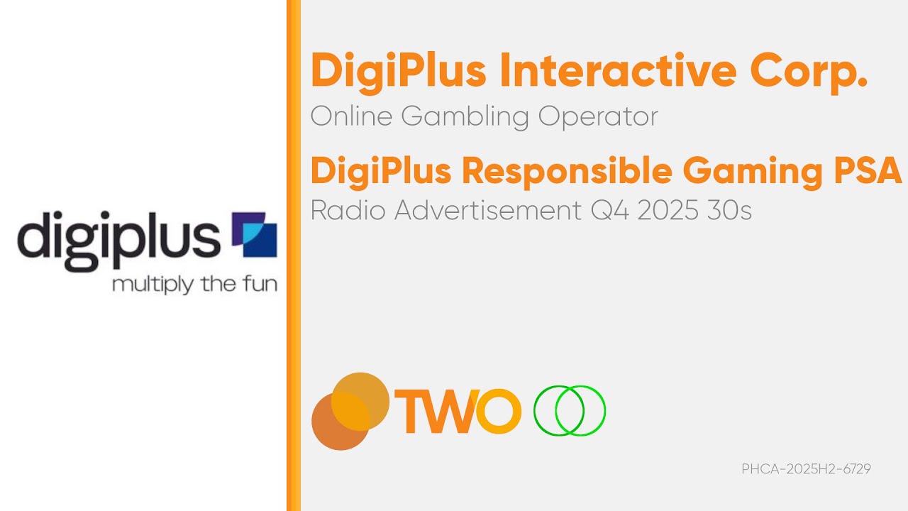 DigiPlus Responsible Gaming PSA Radio Ad Q4 2025 30s