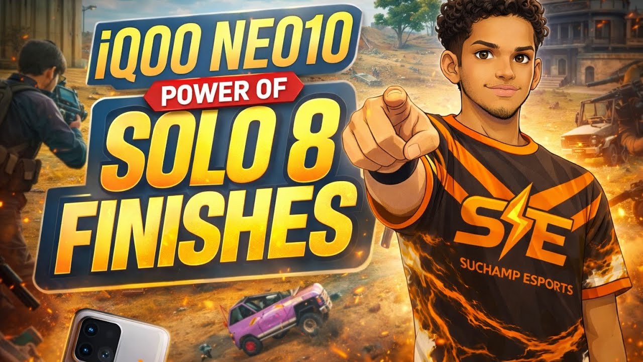 POWER OF iQOO NEO 10 ⚡ | SOLO 8 FINISHES | 19 FINISHES DOMINATION | RONDO MAP | BGMI ESPORTS #bgmi 