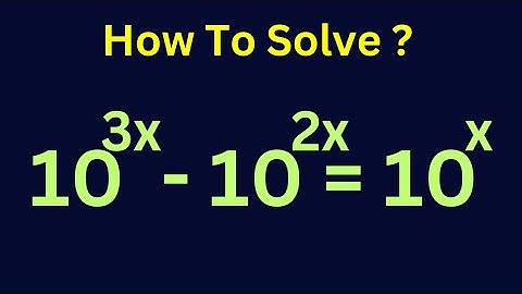 Math Olympiad | A Nice Exponential Problem | How To Solve For X In This Problem | Nice Trick
