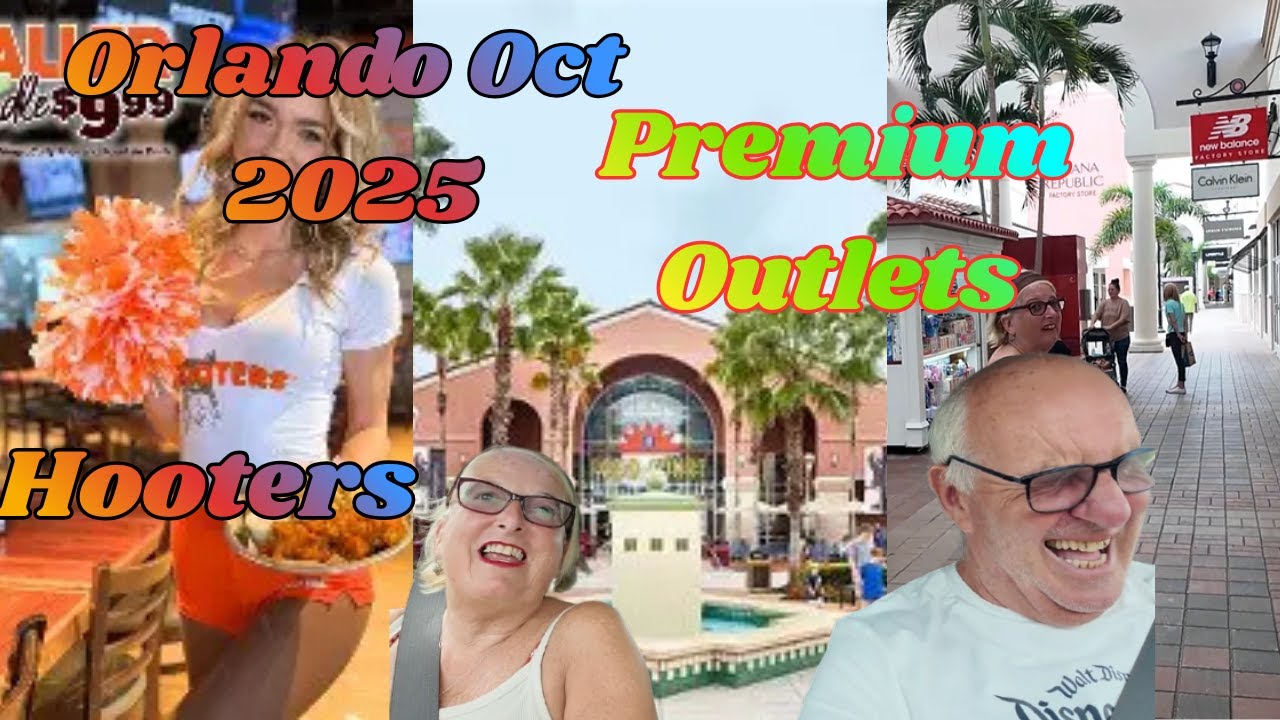Дневной шопинг в Premium Outlets I Drive | Еда в Hooters | Орландо, октябрь 2025 г.