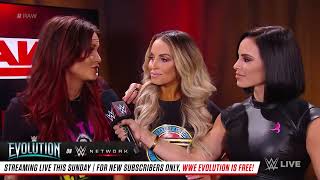 Alicia Fox & Mickie James Brawl With Lita & Trish Stratus Raw, October 22, 2018